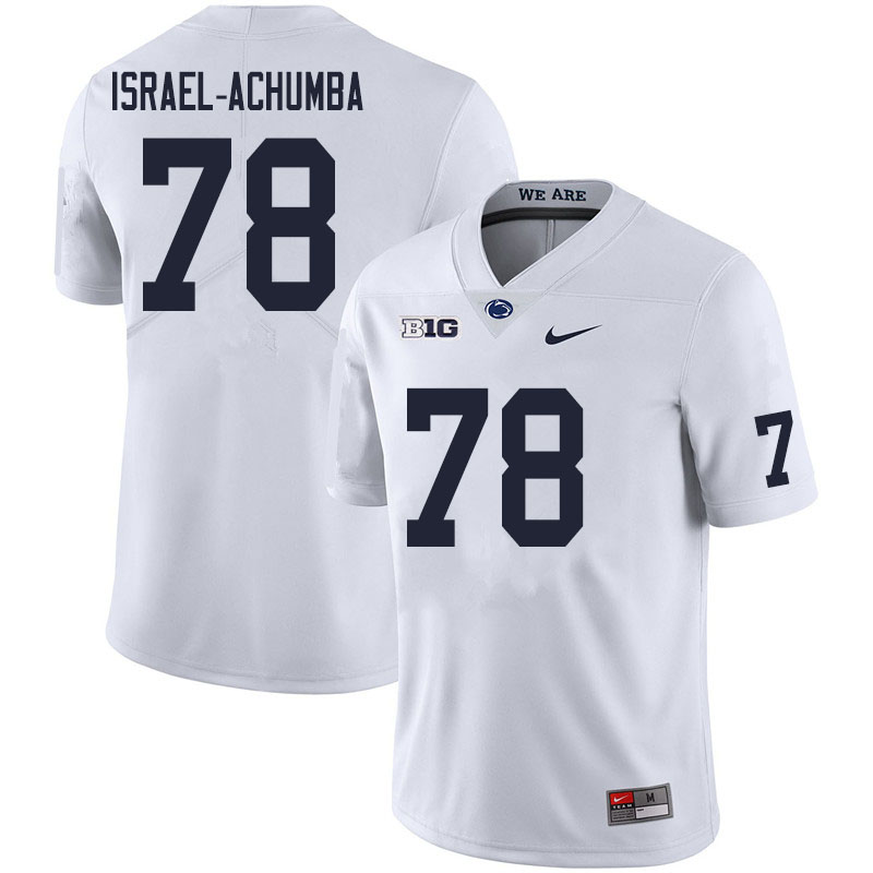 NCAA Nike Men's Penn State Nittany Lions Golden Israel-Achumba #78 College Football Authentic White Stitched Jersey JQG5098EW
